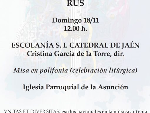 ESCOLANÍA S.I. CATEDRAL JAÉN